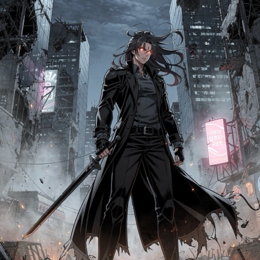 Manhwa style — real generated sample